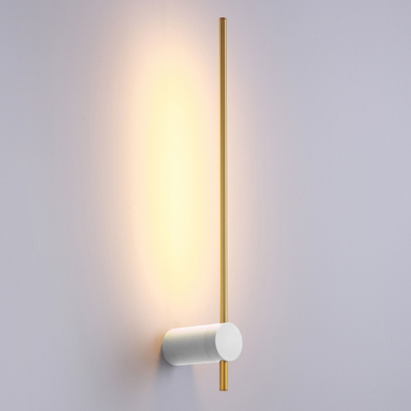 Ścienna lampa spider Wand 646601125 Elkim LED 6W 3000K belka złota biała
