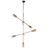 LAMPA wisząca STICKS 9076 Nowodvorski industrialna OPRAWA metalowa na żarówki molekuły loft złote