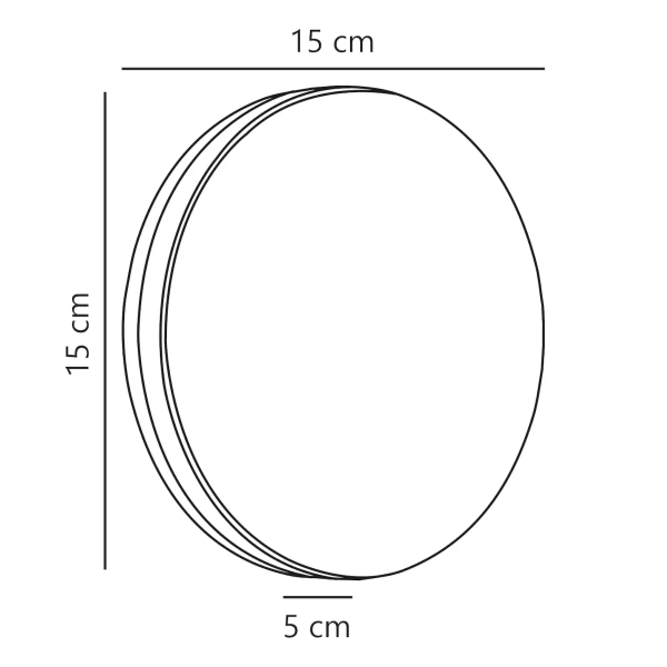 Okrągła lampa ścienna ARTEGO 46941003 LED 7,2W 3000K IP54 czarny