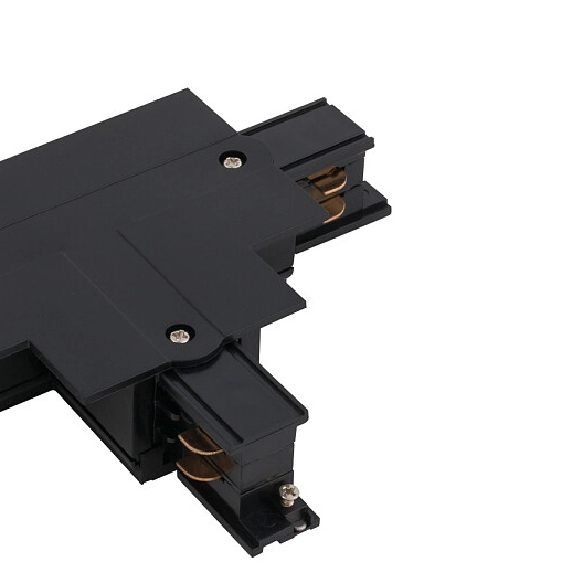 T-ŁĄCZNIK szynoprzewodu uziemienie zewnętrzne - prawe CTLS 8682 Nowodvorski do 3-fazowej szyny podtynkowej 230V czarny