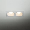 Sufitowa lampa PRISMA biała podwójna wpuszczana 2xGU10 IP65 10580