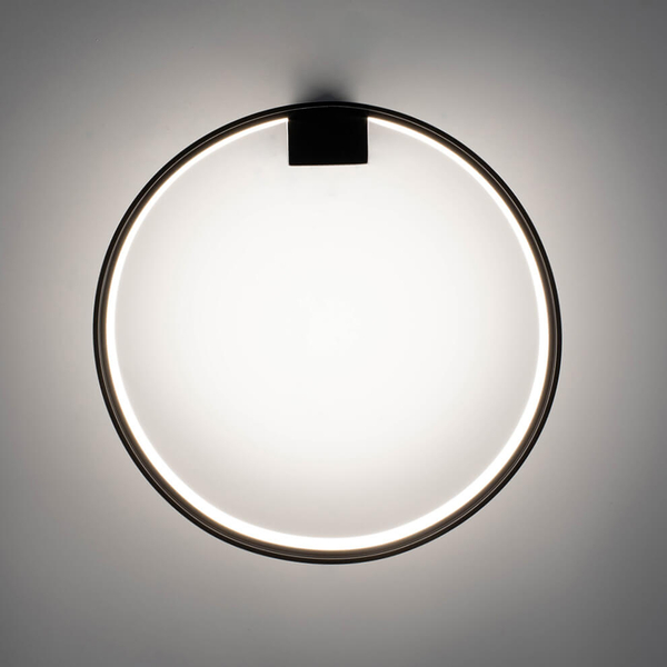 Ścienna lampa jadalniana Circle wall MSE010100378 Moosee LED 13W 3000K okrąg czarna
