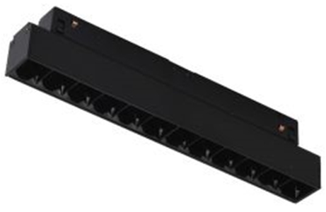 Szynowa oprawa Magneto Abigali LWQ-M05 LED 12W podłużna czarna 