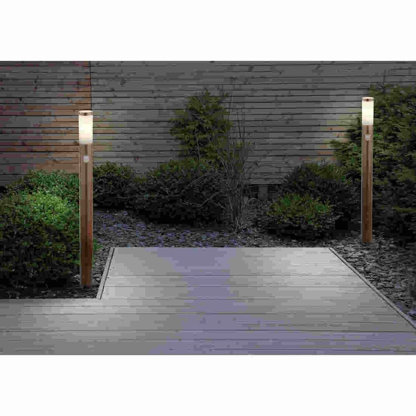 Ogrodowa LAMPA stojąca BOSTON 3159SW Globo zewnętrzny słupek outdoor IP44 brązowy