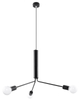 Żyrandol loftowy wiszący DUOMO 3D SL.0303 Sollux metalowy czarny