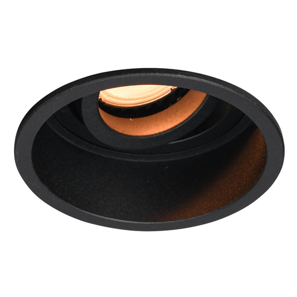 Wpuszczana lampa sufitowa Gralte DL-88290-GU-BK Italux oczko czarna