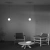Lampa wisząca Luna P039PL-5W3K-10INS-B Maytoni LED 5W 3000K ball biała czarna