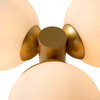 Sufitowa lampa modernistyczna Trudy złota szklane kule