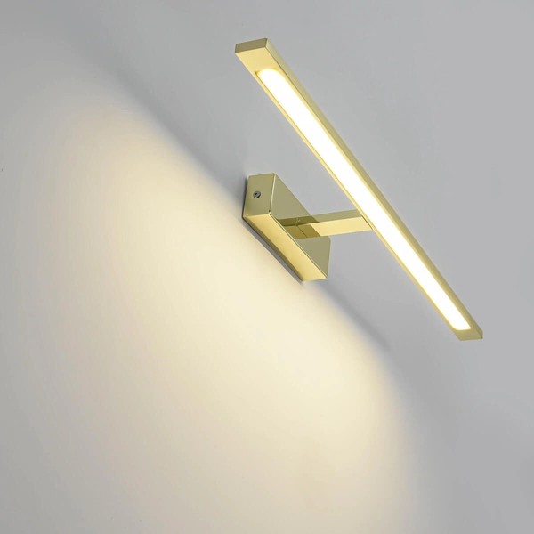 Łazienkowa LAMPA ścienna ISLA GS-LWB-20W GOLD Light Prestige OPRAWA kinkiet LED 20W 4000K galeryjka nad lustro IP44 złota