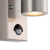 Lampa na elewację z czujnikiem ruchu Palin PIR 101351 tuba IP65 srebrna