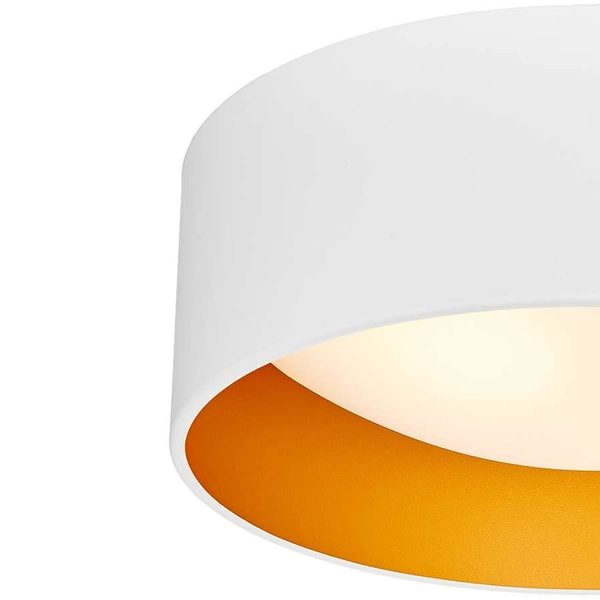 Plafon LAMPA sufitowa VERO 30441201 Kaspa metalowa OPRAWA okrągła biała