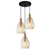 Lampa kaskadowa wisząca Zulo PND-27812-3A-BRO-AMB Italux drops bursztynowa