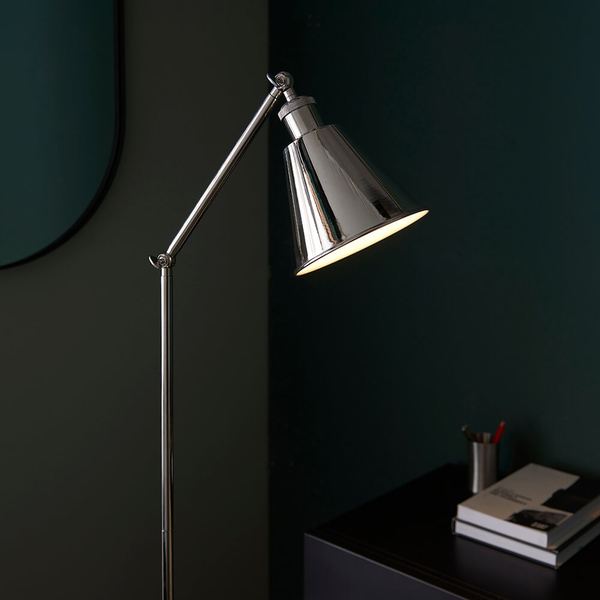 Podłogowa lampa do czytania Hal 97835 regulowana srebrny