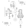 Druciana LAMPA ścienna PRISKA 54017-1 Globo regulowana OPRAWA metalowy reflektorek industrialny czarny