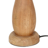 Drewniana lampka nocna TOBA 567200130 do sypialni japandi brązowa