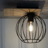 Czarny plafon Cyber 32357 kuchenna lampa nasufitowy druciak