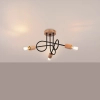 Skandynawska lampa sufitowa EMBER SL.1477 drewniana czarna