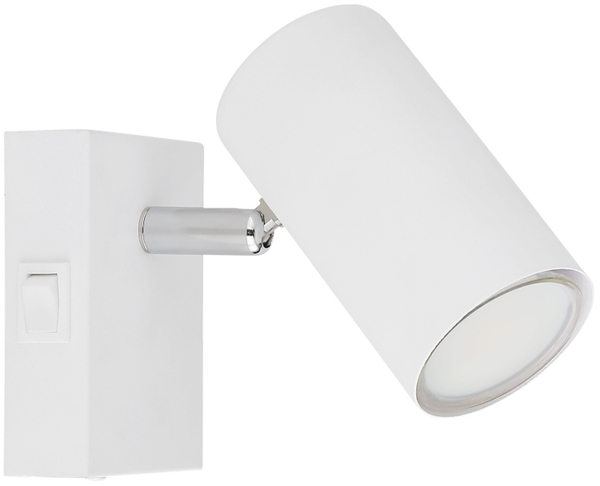 Lampa ścienna ruchoma Robby 57911-1W z włącznikiem biała