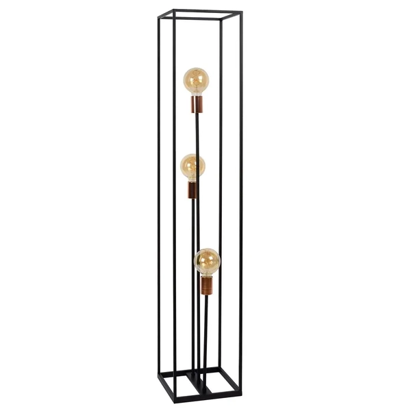 Podłogowa lampa do salonu ARTHUR 08724/03/30 Lucide czarny miedziany