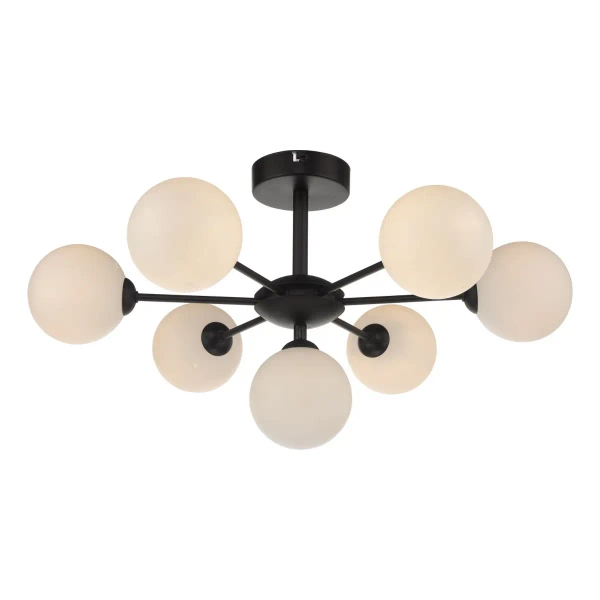 Okrągła lampa sufitowa Cohen COH3422-02 do jadalni czarna