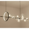 Podwieszana lampa Orion MP0084-L1200 Step LED 8W 3000K bąbelki szklane czarna