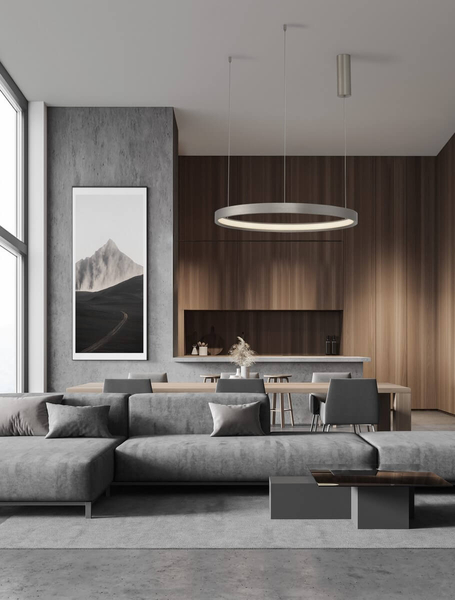 Pierścieniowa lampa wisząca ZACAPU LE42791 Luces Exclusivas LED 42W 3000K srebrna