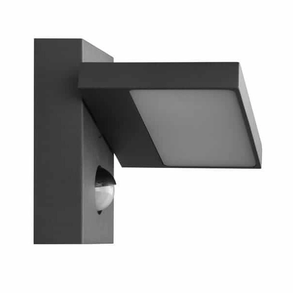 Regulowana LAMPA elewacyjna HORTON 226369142 Trio metalowa OPRAWA ogrodowa LED 8W 3000K outdoor IP54 grafitowy