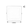 Sufitowa lampa podtynkowa SHAUN2 71223 LED 18W 3000K biały