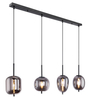 Lampa wisząca Blacky 15345-4H drewniana belka przydymiona