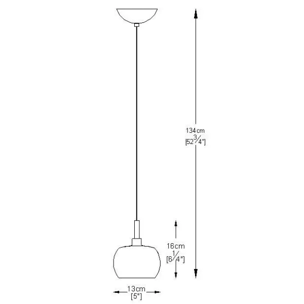 Szklana lampa wisząca z kryształami CRYSTAL P0076-01A-F4FZ glamour chrom