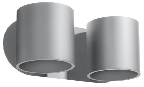 Kinkiet LAMPA ścienna SL.0661 metalowa OPRAWA tuby szare