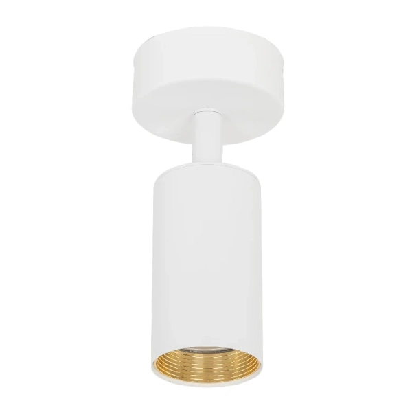 Regulowana sufitowa lampa kierunkowa Amis 10794 tuba złoty biały