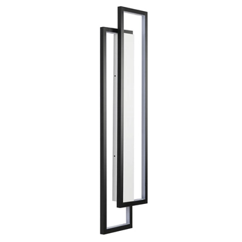 Naścienna lampa SYMMETRY ST-MD1027S LED 19W 3000K ramki do salonu czarna