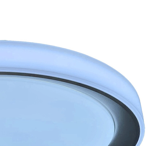 Okrągła lampa sufitowa Everest LED 40W 2700-6500K z pilotem srebrna