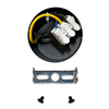 Regulowana lampa przysufitowa Antillo LP-770/1W BK metalowa do sypialni czarny złoty