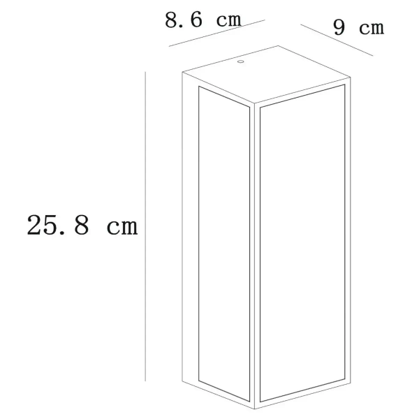 Kinkiet ścienny DUKAN 15802/01/30 Lucide IP65 ściemniana czarna