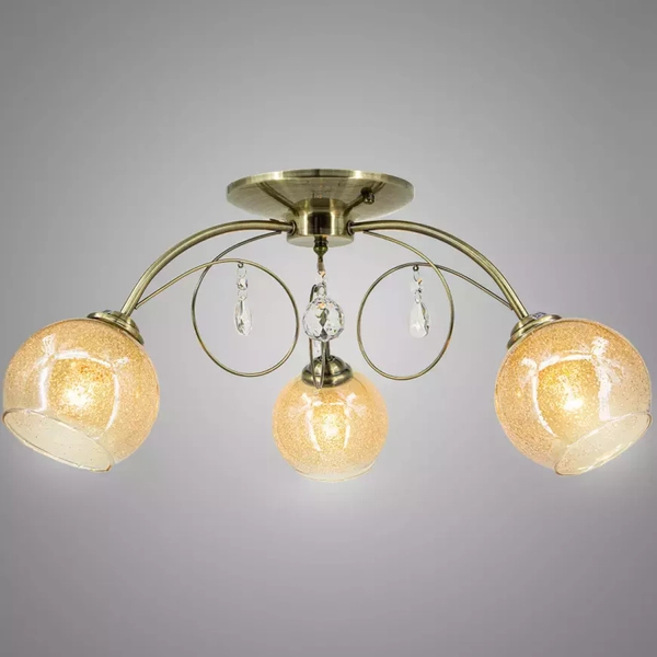Sufitowa lampa jadalniana 8823/3 21QG nad stół mosiądz