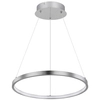 LAMPA wisząca RALPH 67192-19 Globo metalowa OPRAWA okrągła LED 19W 3000K zwis nikiel