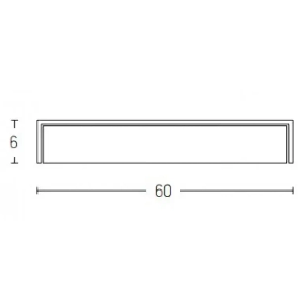Podłużna ścienna lampa nad lustro 20150 LED 16W 3000K IP44 biały chrom