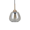 Wisząca lampa Felis PND-40824-1-GD nad stół szklana bursztynowa złota