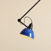 Regulowana lampa sufitowa AIDA 1141PL_G3_25 metalowa kobaltowa czarna