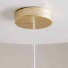 Marmurowa lampa wisząca Kioto MOD178PL-01GR złota szara