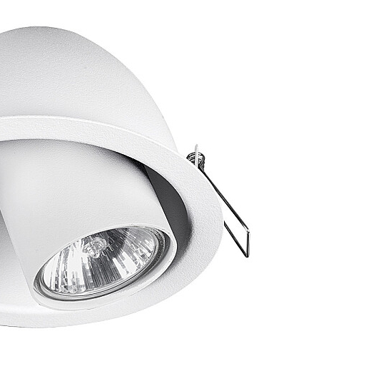 Lampa do zabudowy Dot 9378 oczko regulowane wpuszczane białe