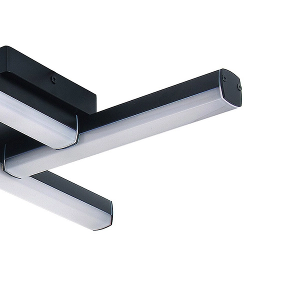 Nowoczesna lampa sufitowa Evan LED 18W 4000K do łazienki czarna