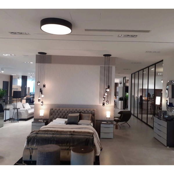 Industrialna LAMPA wisząca FUROKU 7952 Shilo regulowana OPRAWA metalowe reflektorki LED 36W 3000K zwis czarne