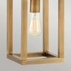 Lampa wisząca loftowa QN-ENSEMBLE1P-BB klatka drewniana