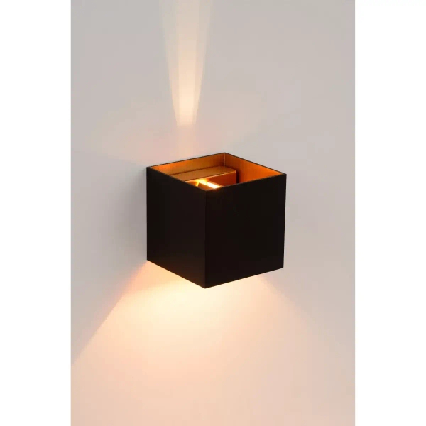 Kinkiet na ścianę XIO 09217/04/30 Lucide do salonu loft czarny