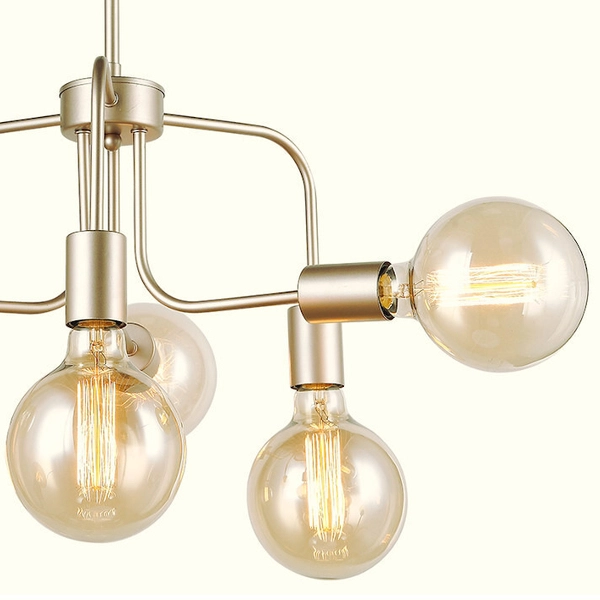 LAMPA sufitowa KRISTY MDM-3678/6 IGD Italux metalowa OPRAWA industrialna żarówki bulbs loft