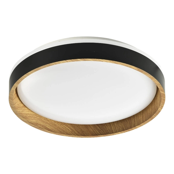Plafon drewniany Bois CL2204003-390MBWT LED 24W 3000-5000K biały czarny