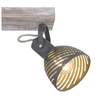 Potrójna lampa sufitowa Mori 54661-3 Globo regulowana drewniana szara